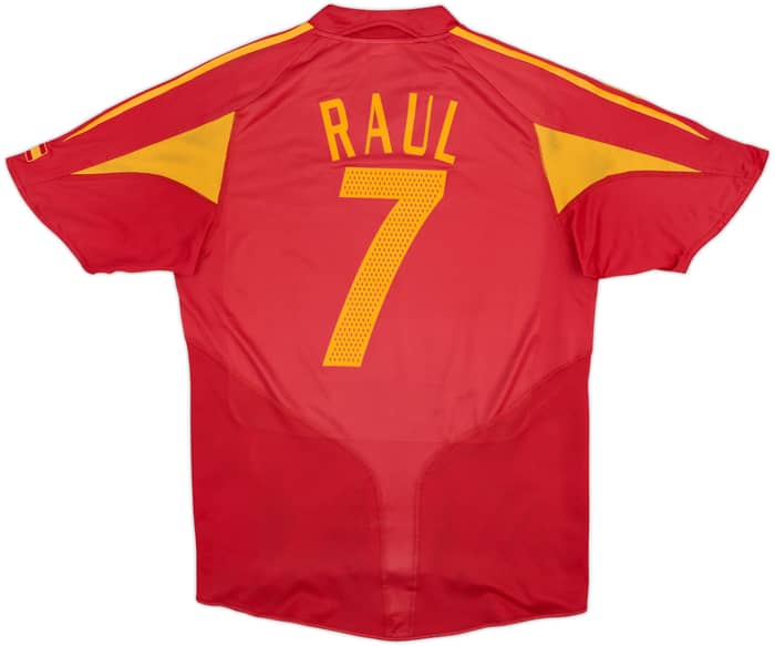 2004-06 Spain Home Shirt Raul #7 - 8/10 - (M)
