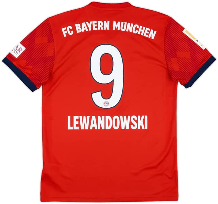 2018-19 Bayern Munich Home Shirt Lewandowski #9 - 10/10 - (S)