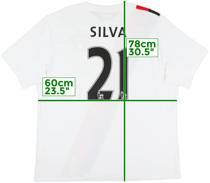 2009-11 Manchester City Third Shirt Silva #21 - 8/10 - (XL)