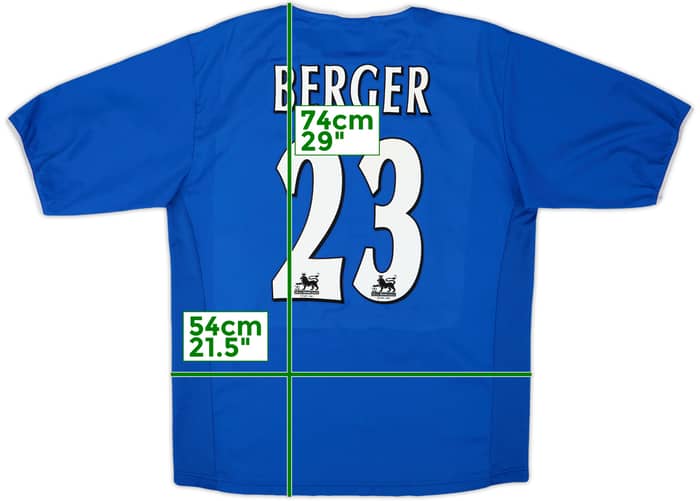 2003-05 Portsmouth Home Shirt Berger #23 - 8/10 - (M)