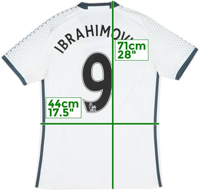 2016-17 Manchester United Third Shirt Ibrahimovic #9 - 7/10 - (XS)