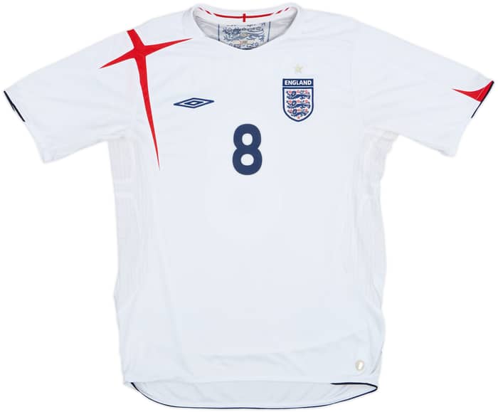 2005-07 England Home Shirt Lampard #8 - 6/10 - (L)