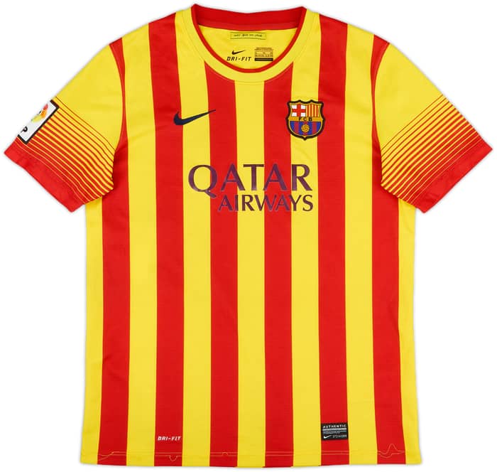 2013-15 Barcelona Away Shirt - 8/10 - (XL.Boys)
