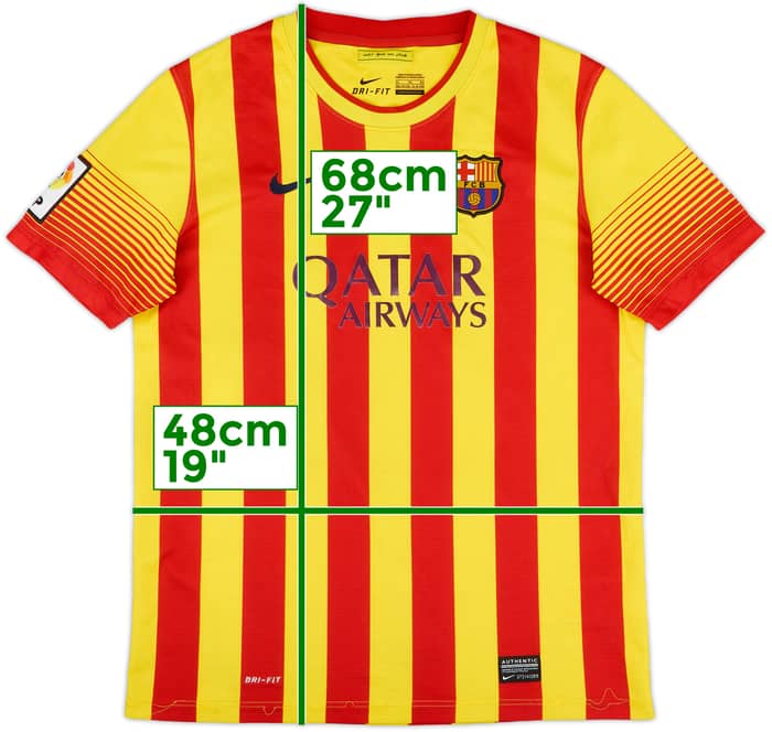 2013-15 Barcelona Away Shirt - 8/10 - (XL.Boys)