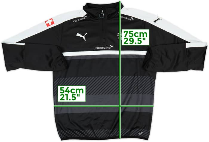 2015-16 Switzerland Puma 1/4 Zip Training Top - 8/10 - (L)