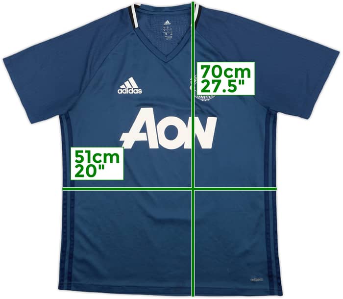 2016-17 Manchester United adizero Training Shirt - 9/10 - (L)