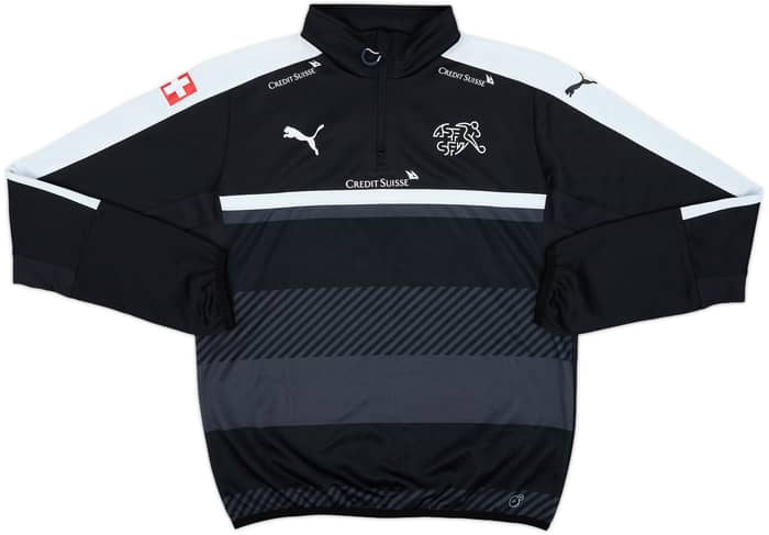 2015-16 Switzerland Puma 1/4 Zip Training Top - 8/10 - (L)