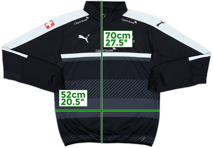 2015-16 Switzerland Puma 1/4 Zip Training Top - 8/10 - (L)