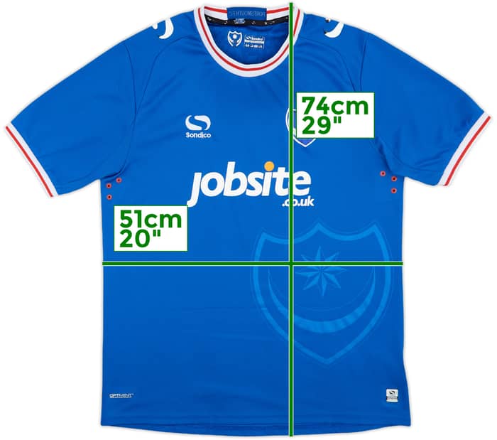 2017-18 Portsmouth Home Shirt - 6/10 - (L)