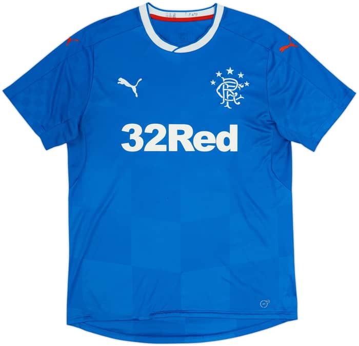 2016-18 Rangers Home Shirt Morelos #20 - 5/10 - (M)