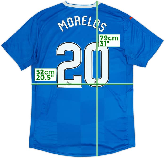 2016-18 Rangers Home Shirt Morelos #20 - 5/10 - (M)
