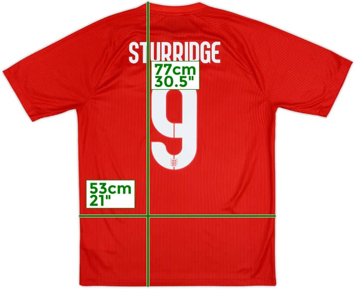 2014-15 England Away Shirt Sturridge #9 - 10/10 - (M)