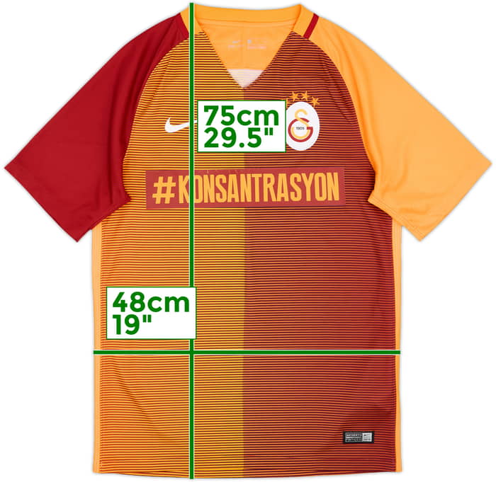 2016-17 Galatasaray Home Shirt - 7/10 - (S)