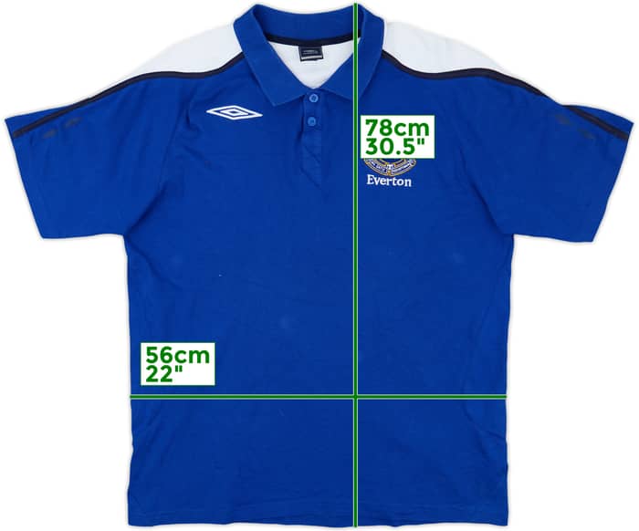 2007-08 Everton Umbro Polo Shirt - 9/10 - (XL)