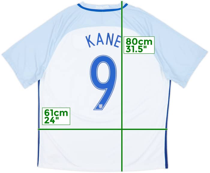 2016-17 England Home Shirt Kane #9 - 6/10 - (XXL)