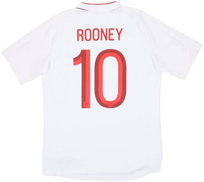 2012-13 England 'Poland/Ukraine' Home Shirt Rooney #10 - 8/10 - (M)