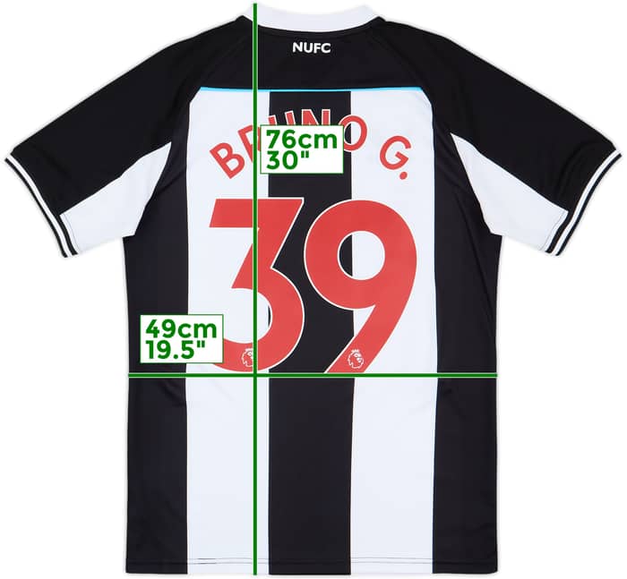 2021-22 Newcastle Home Shirt BrunoG.#39 - 10/10 - (M)