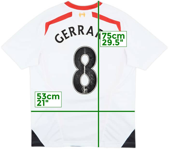 2013-14 Liverpool Away Shirt Gerrard #8 - 5/10 - (L)