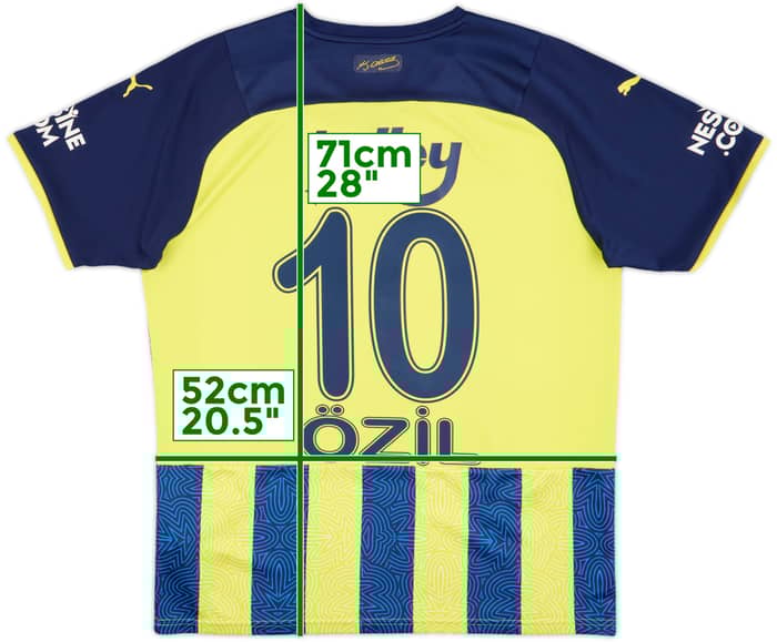 2021-22 Fenerbahce Home Shirt Ozil #10 - 6/10 - (L)