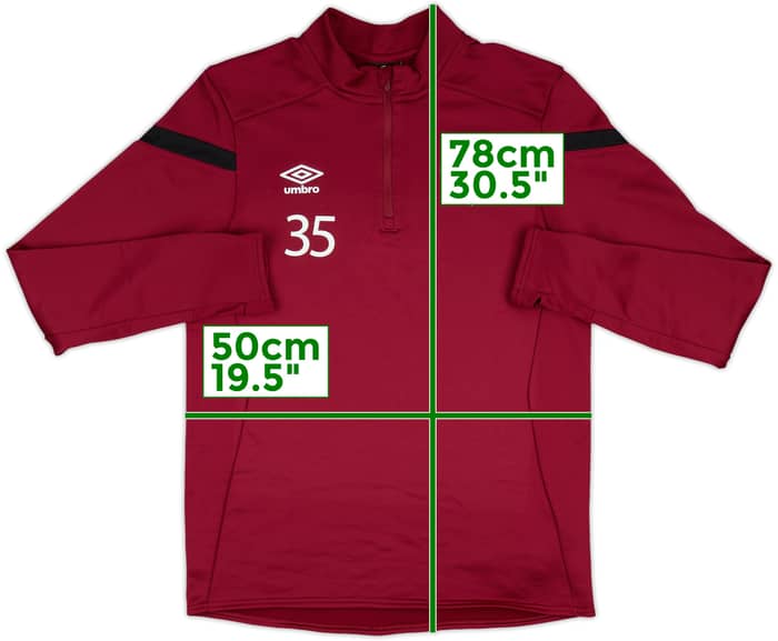 2018-19 Hearts Player Issue Umbro Training Top #35 - 8/10 - (M)