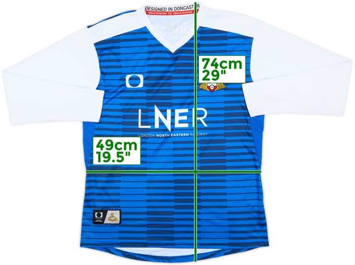 2021-22 Doncaster Away L/S Shirt - 9/10 - (M)