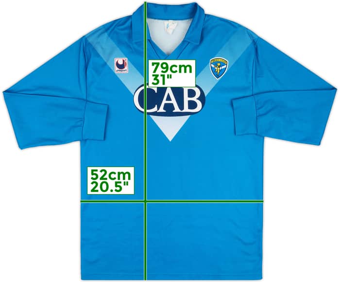 1991-92 Brescia Home L/S Shirt #11 - 9/10 - (L)