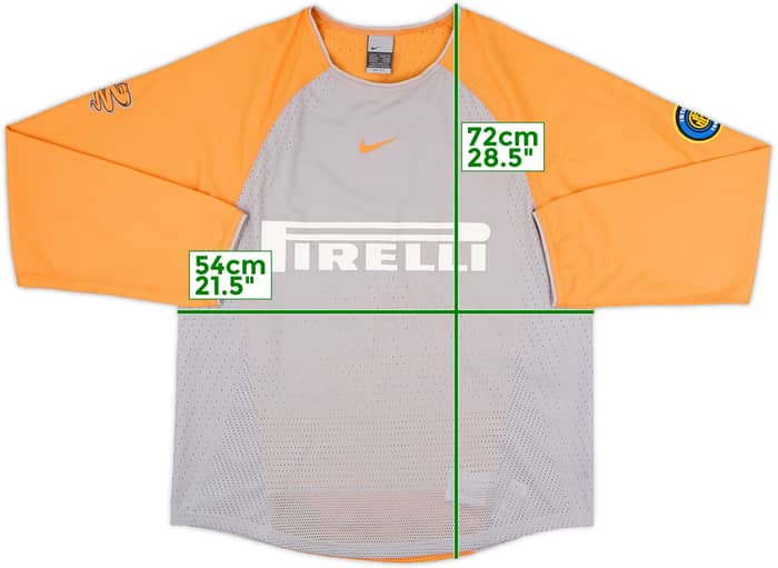 2001-02 Inter Milan Nike Training L/S Shirt - 9/10 - (S)