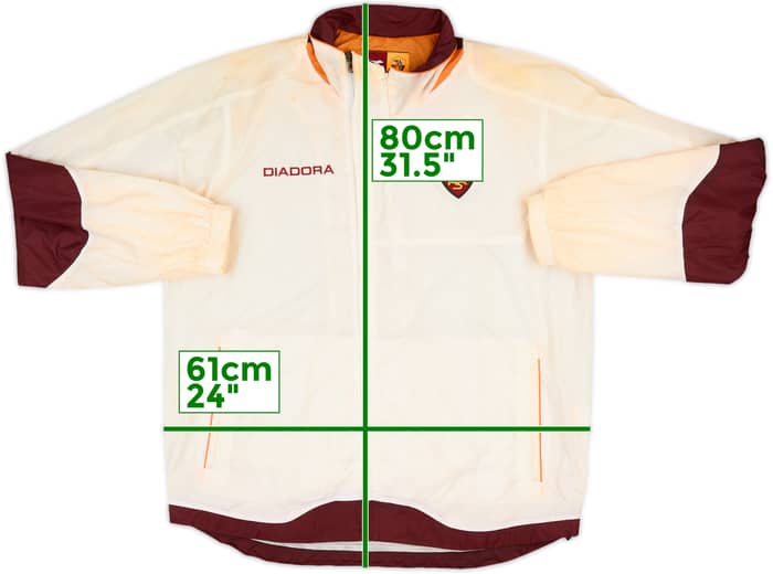 2006-07 Roma Diadora Track Jacket - 3/10 - (L)
