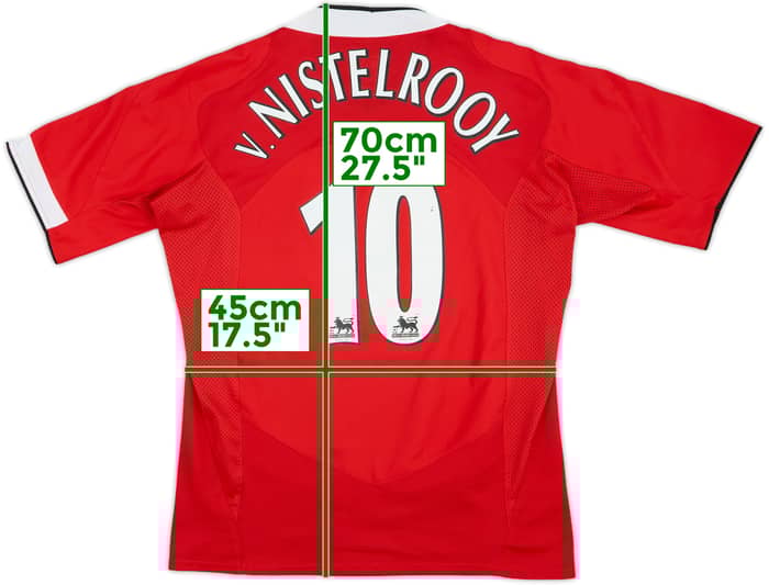 2004-06 Manchester United Home Shirt V.Nistelrooy #10 - 7/10 - (M)