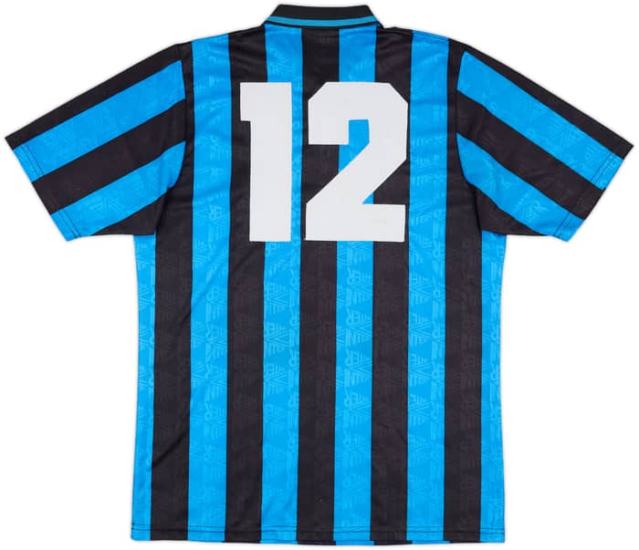 1992-93 Inter Milan Match Issue Home Shirt #12