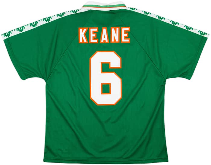 1996-98 Ireland Home Shirt Keane #6 - 10/10 - (XL)