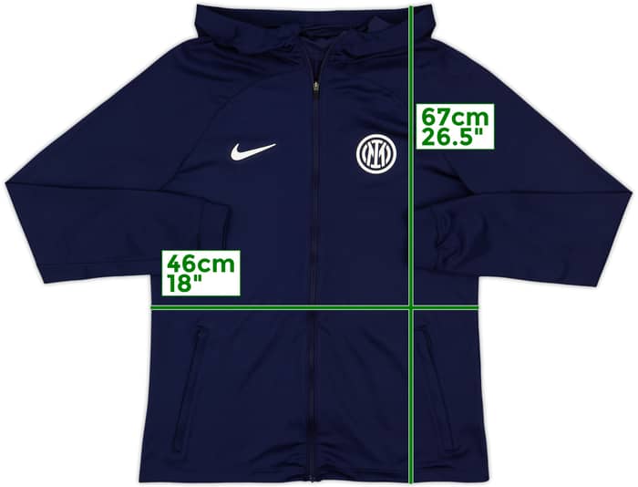 2022-23 Inter Milan Nike Hooded Track Jacket - 10/10 - (XL.Boys)