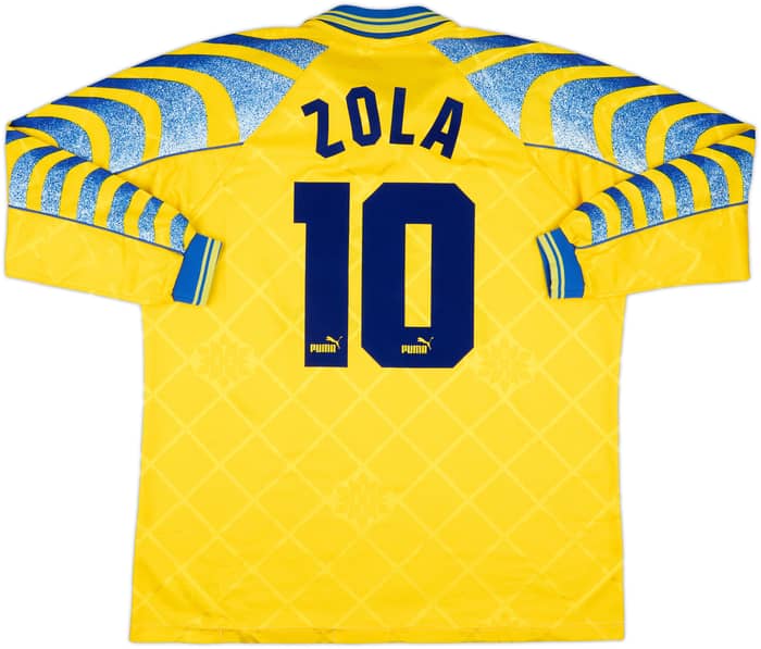 1995-96 Parma Third L/S Shirt Zola #10 - 9/10 - (XL)