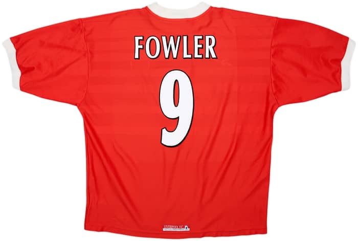 1998-00 Liverpool Home Shirt Fowler #9 - 6/10 - (XL)