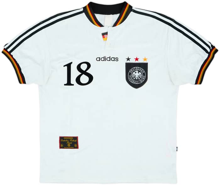 1996-98 Germany Home Shirt Klinsmann #18 - 7/10 - (L)