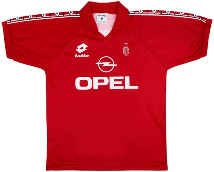 1995-96 AC Milan Lotto Training Shirt - 8/10 - (L)