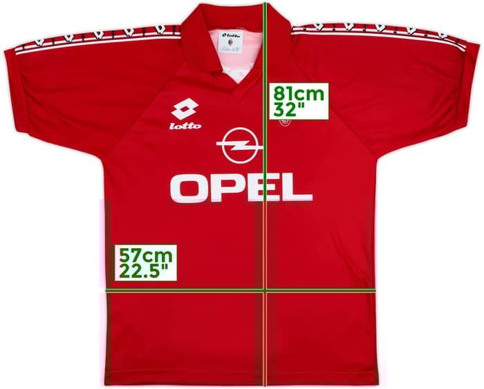 1995-96 AC Milan Lotto Training Shirt - 8/10 - (L)