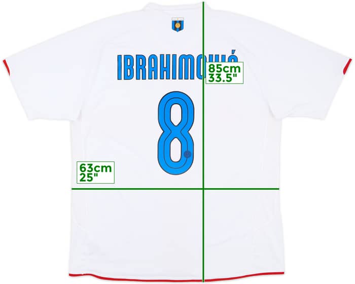 2007-08 Inter Milan Centenary Away Shirt Ibrahimovic #8 - 8/10 - (XXL)
