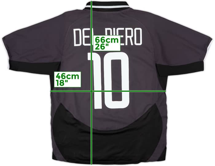 2003-04 Juventus Third Shirt Del Piero #10 - 7/10 - (S)