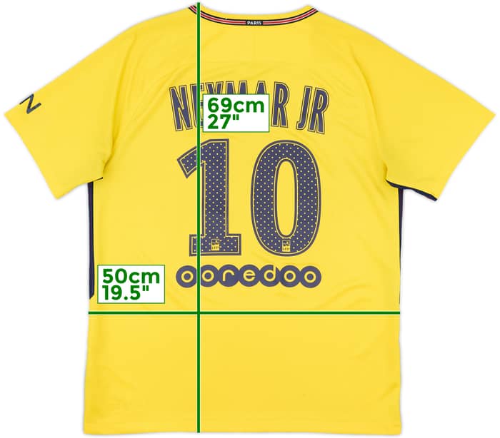 2017-18 Paris Saint-Germain Away Shirt Neymar Jr #10 - 6/10 - (L)