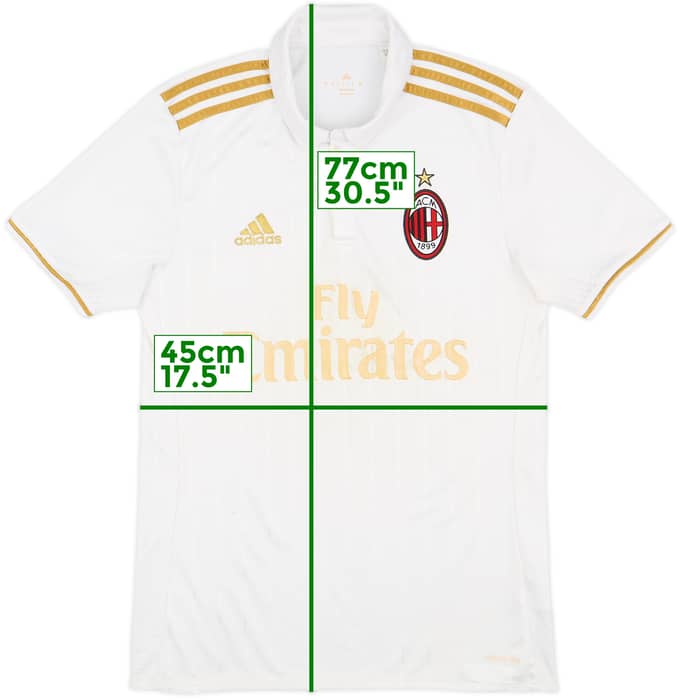 2016-17 AC Milan Away Shirt - 5/10 - (S)