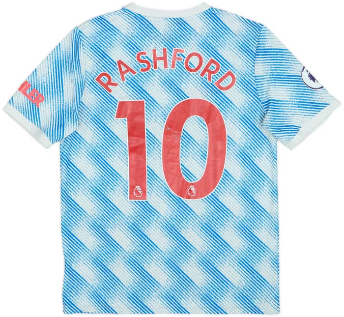 2021-22 Manchester United Away Shirt Rashford #10 - 5/10 - (XL.Boys)