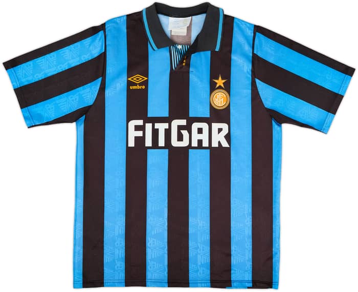 1991-92 Inter Milan Home Shirt #10 - 7/10 - (M)