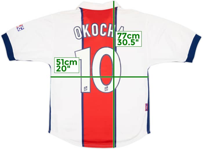 1998-99 Paris Saint-Germain Away Shirt Okocha #10 - 8/10 - (M)