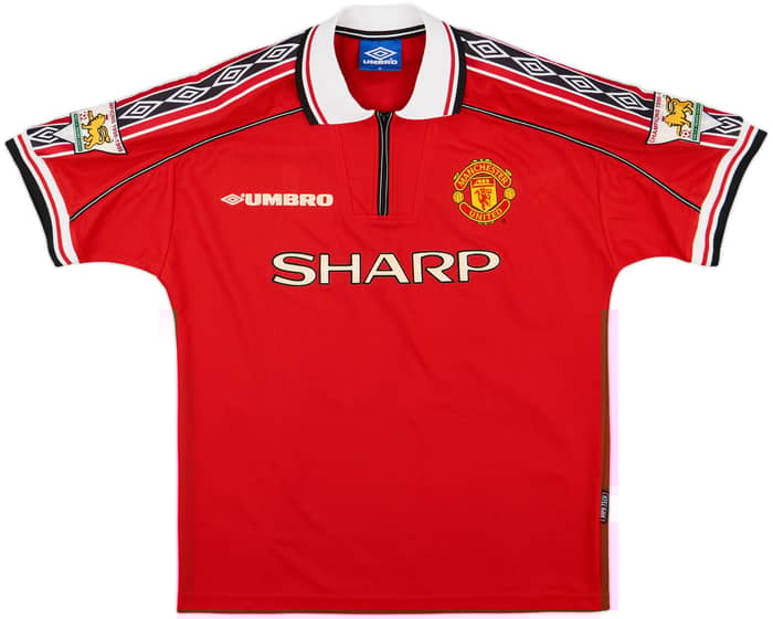 1998-00 Manchester United Home Shirt Keane #16 - 8/10 - (M)