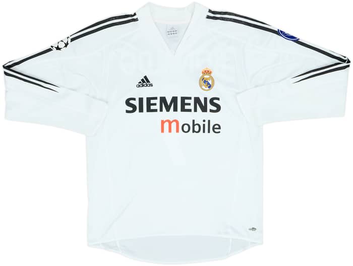 2004-05 Real Madrid Home L/S Shirt Ronaldo #9 - 7/10 - (M)