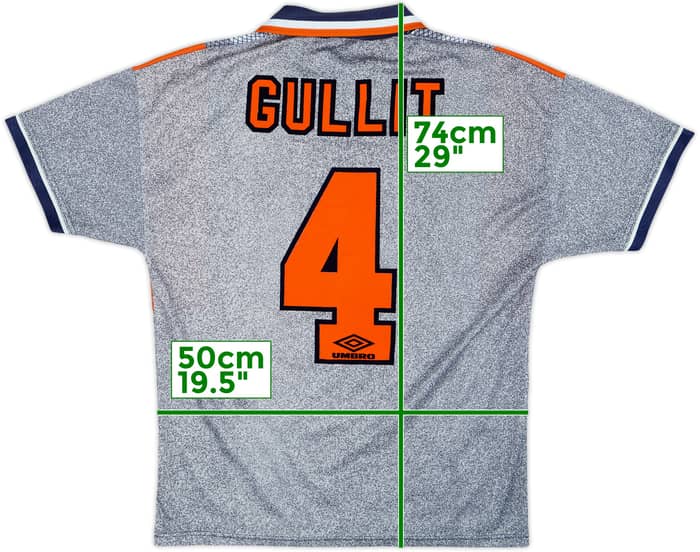 1994-96 Chelsea Away Shirt Gullit #4 - 8/10 - (M)