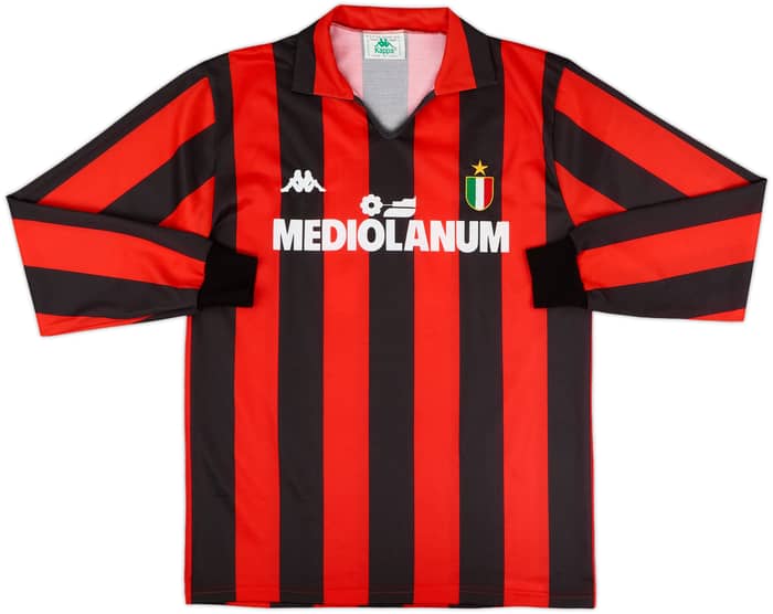 1988-89 AC Milan Home L/S Shirt #10 - 9/10 - (L)