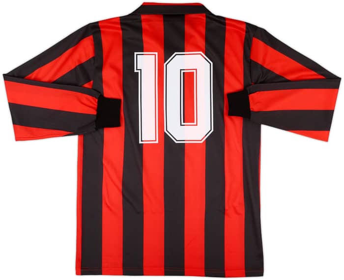 1988-89 AC Milan Home L/S Shirt #10 - 9/10 - (L)