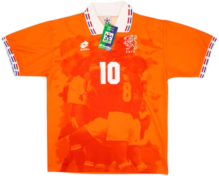 1996 Netherlands Home Shirt Bergkamp #10 (L)